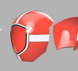 Lightspeed Rescue Inspired Red Ranger Helmet