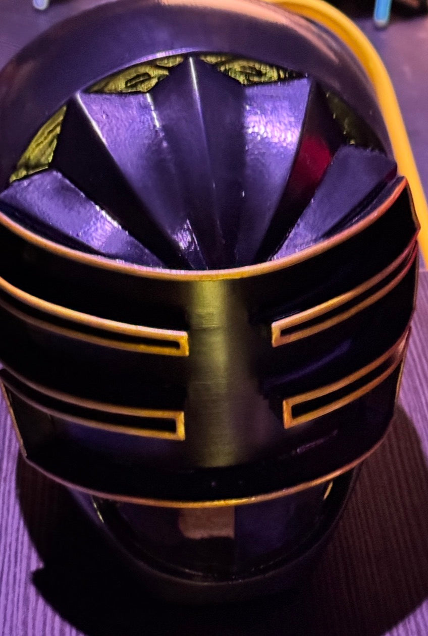 Gold Zeo Ranger Inspired Helmet
