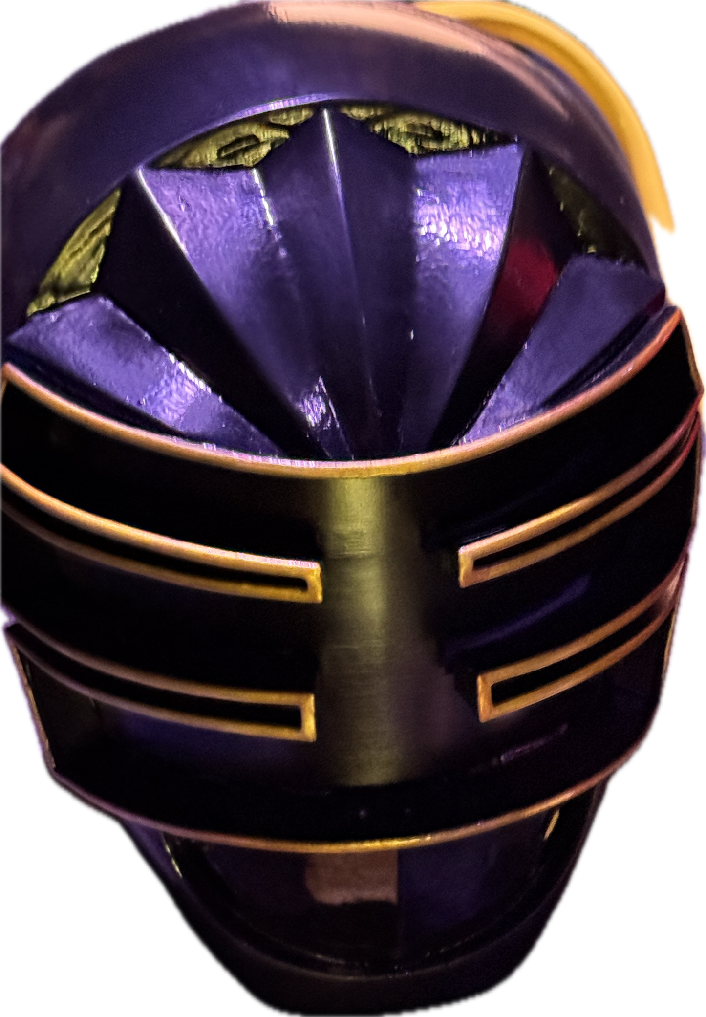 Gold Zeo Ranger Inspired Helmet