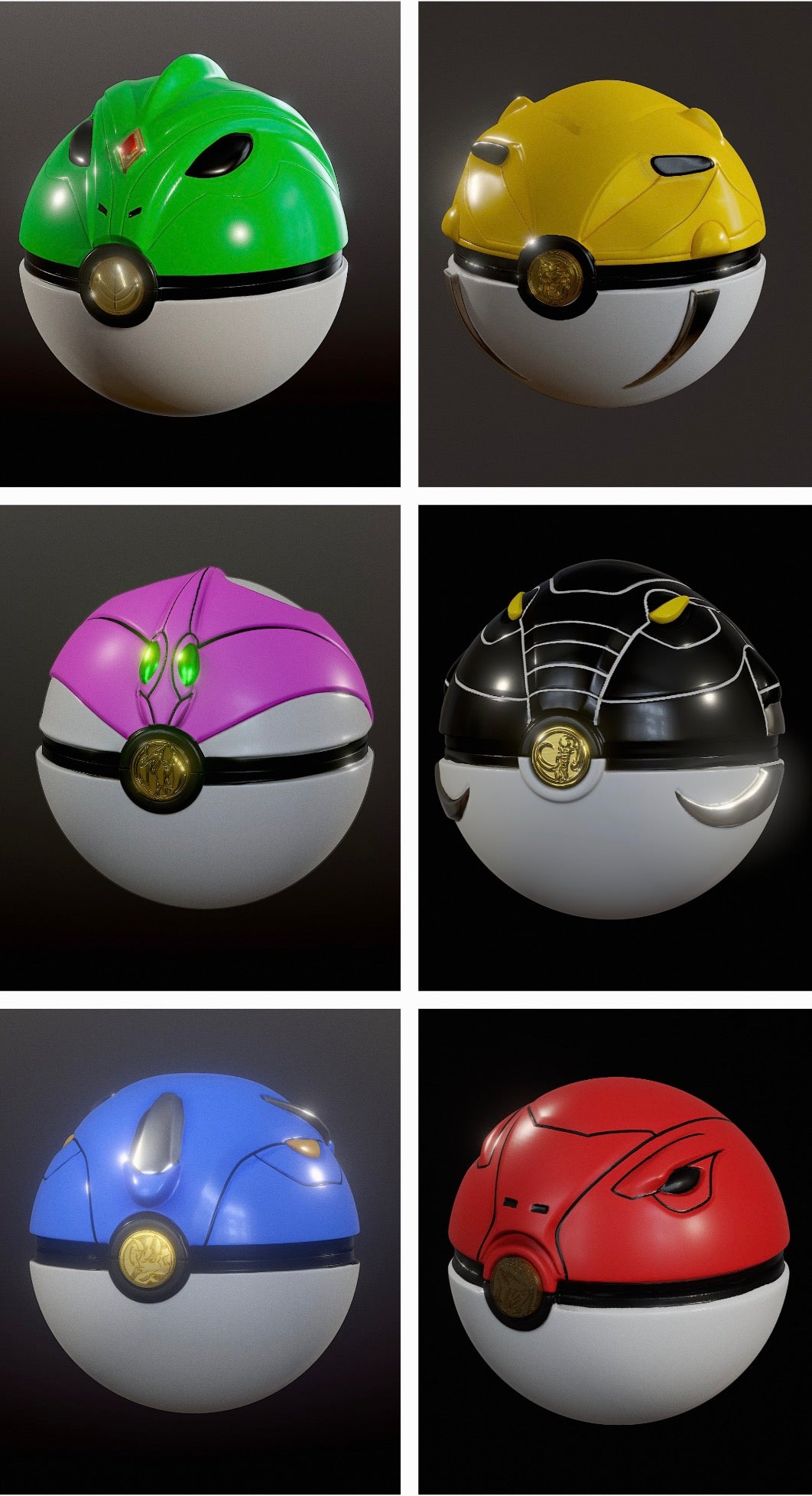 Power Rangers Pokémon Balls