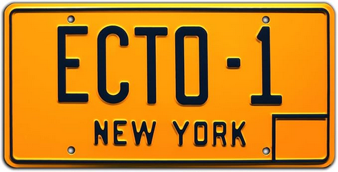 Ecto-1 Custom License Plate